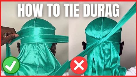 how to tie a gucci durag|how to tie durag hair.